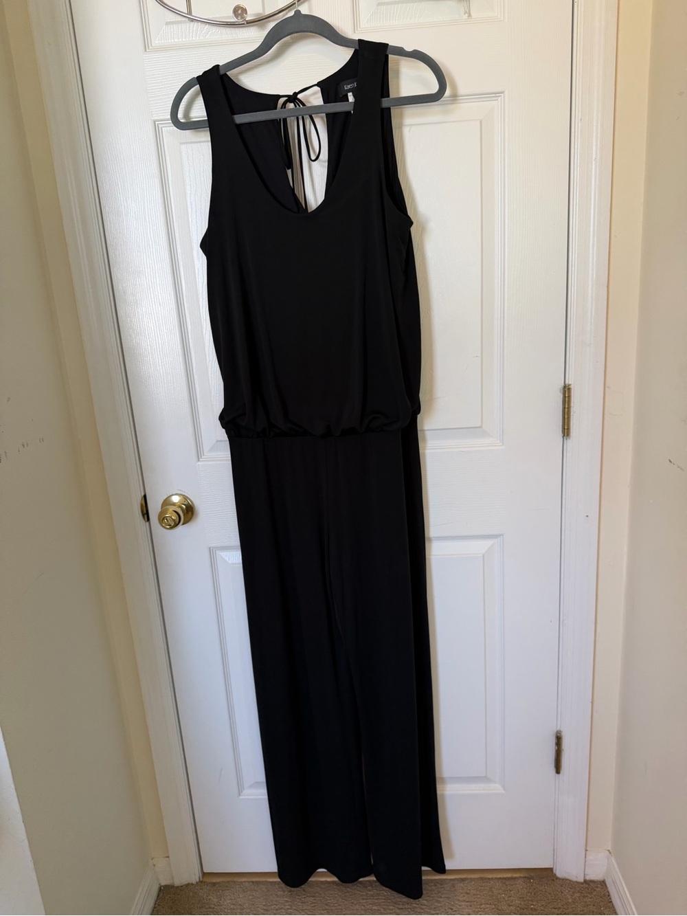 Karen Kane Black Sleeveless Jumpsuit Elegant Style
